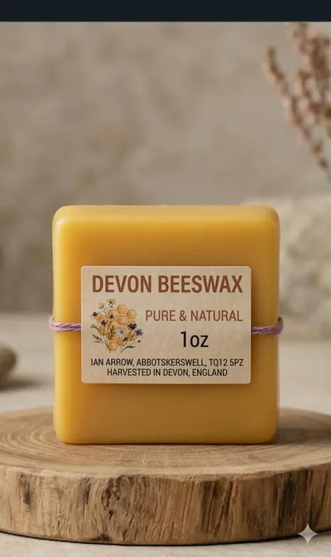 Natural beeswax block